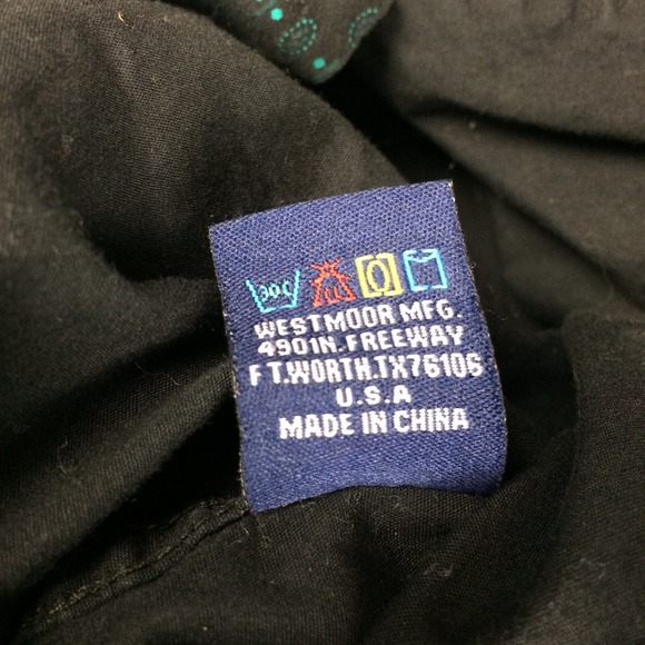 Panhandle Snap Shirt Mens Medium Geometric Black Long Sleeve - Picture 14 of 16